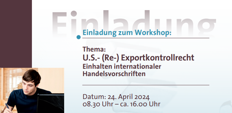 Seminar US-Re-Exportkontrolle findet statt!